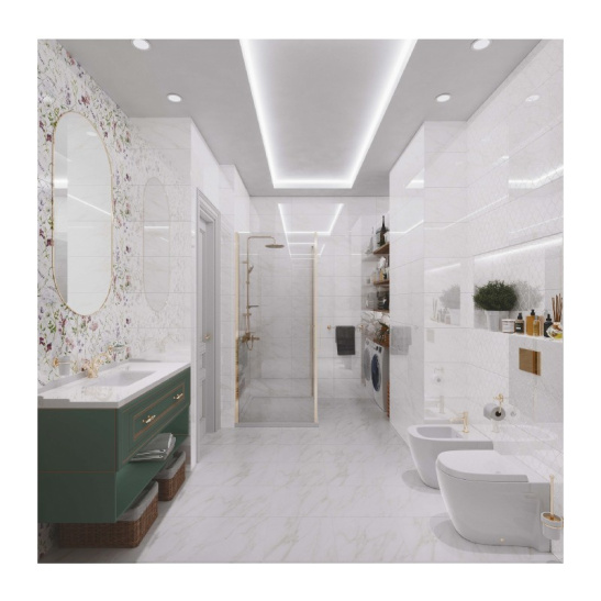 Плитка облицовочная 300x600 мм "Луизиана" светлая люкс (сорт 1) ГОСТ 13996-2019 AXIMA (Россия)