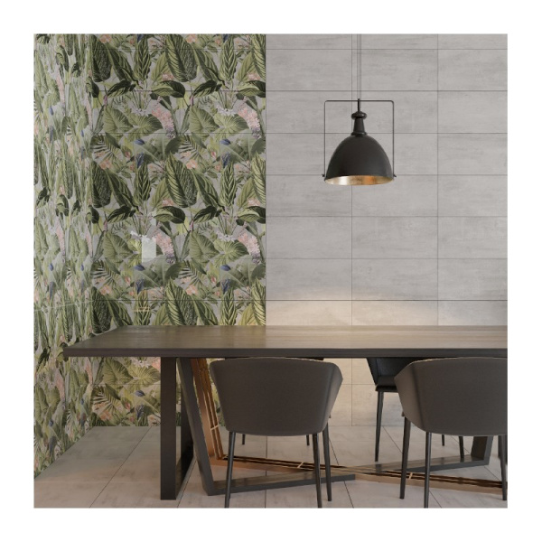 Плитка облицовочная 300x600 мм "Куба" светло-серая люкс (сорт 1) ГОСТ 13996-2019 AXIMA (Россия)