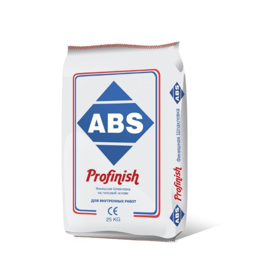 Шпатлевка гипсовая ABS "Profinish", 5 кг, белая, Турция