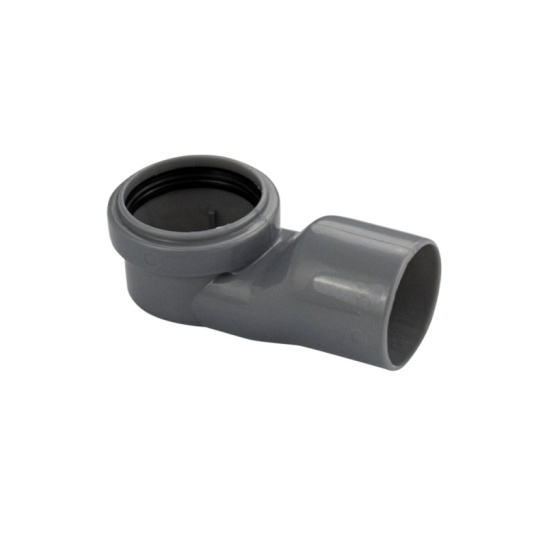 015 Нижняя часть (пластик. отвод) для линейного вертикального трапа (Китай)