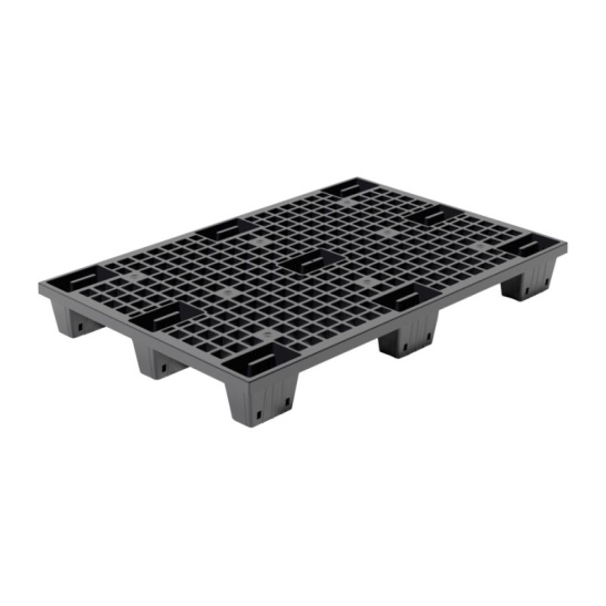 TR1208LP Паллет (поддон) 1200*800*140 перфорированный вкладываемый, на ножках, черный
