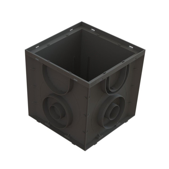 Дождеприемник пластиковый 250x250 мм с чугунной решеткой, Standartpark, арт. 08670311-1