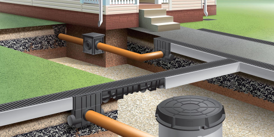Дождеприемник пластиковый 250x250 мм с чугунной решеткой, Standartpark, арт. 08670311-1