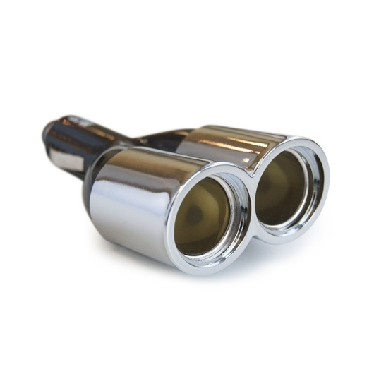 Разветвитель прикуривателя (на 2 гнезда + подсветка индикатор сети) 12/24В. "AVS" ("CS203") 43226