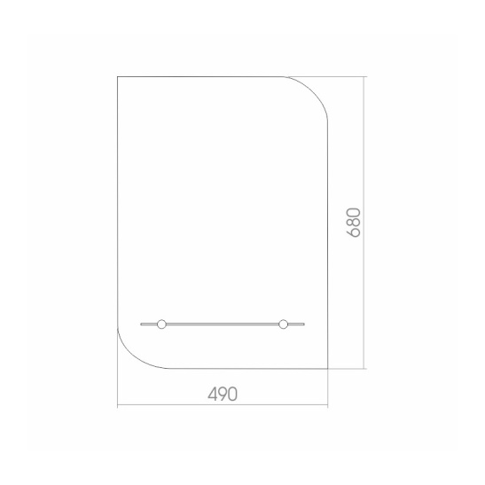 Зеркало "Каприз-люкс" 490x680 мм, арт. 00000037, г. Нижний Новгород