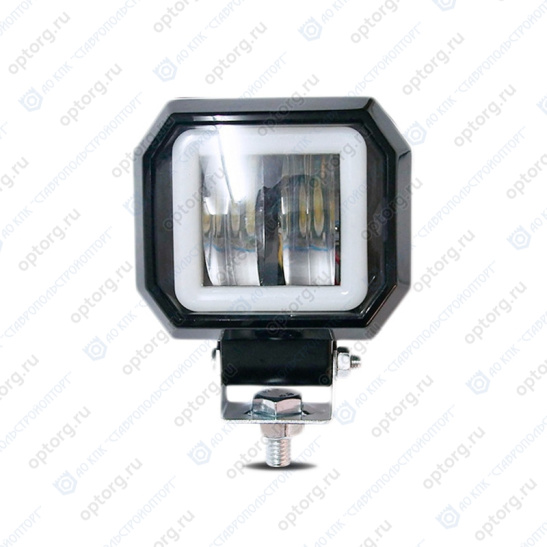 * Фара светодиодная, 2 режима (12/24B.) ("WL-510") 20Вт, 2400Лм, линза, противотуманная фара или ДХО - "неоновый обод", рассеиваемый/ближний свет, пылевлагозащищенная IP67, алюмин. корпус, OFF-Road