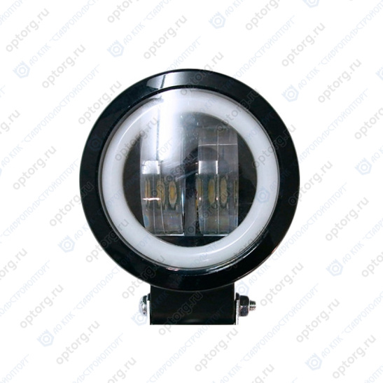 * Фара светодиодная, 2 режима (12/24B.) ("WL-520") 20Вт, 2400Лм, линза, противотуманная фара или ДХО - "неоновый обод", рассеиваемый/ближний свет, пылевлагозащищенная IP67, алюмин. корпус, OFF-Road