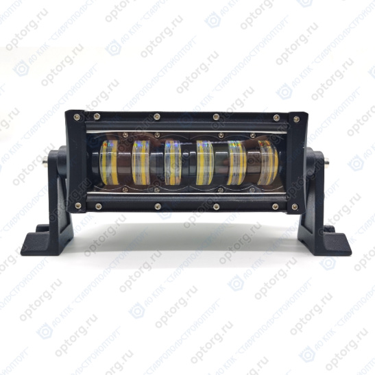 Фара светодиодная балка, 2 режима (12/24В.) (LB-48W-F) 54Вт, 3780Лм, линза, два режима: фара или ДХО, направленный/дальний свет, пылевлагозащищенная IP67, алюмин. корпус, OFF-Road