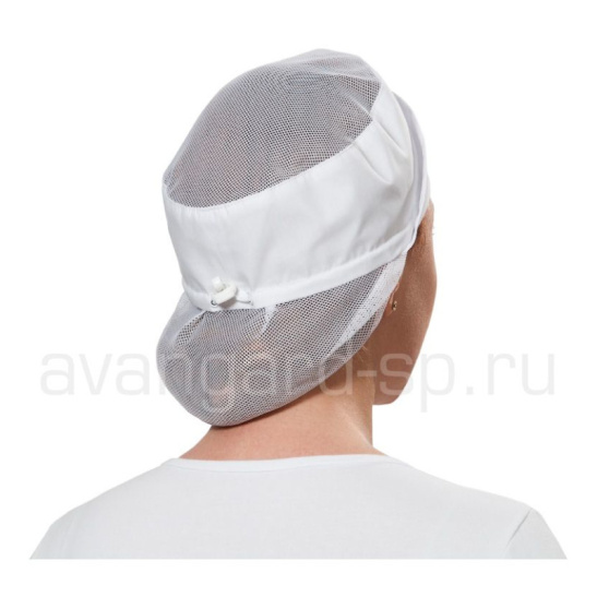 Женский головной убор с сеткой, р. универсальный, белый