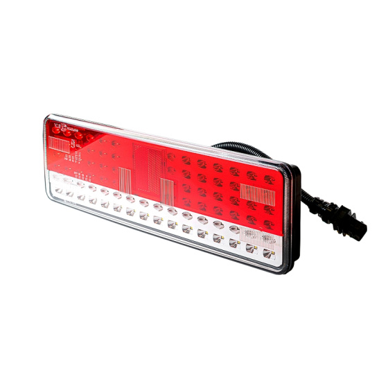 РУФС.09-02 ФОНАРЬ ЗАДНИЙ ЛЕВЫЙ СВЕТОДИОДНЫЙ ( жгутом с разъёмом AMP, 6-ти конт.) 24 В. (взамен 112.08.69-03) "Формула Света"