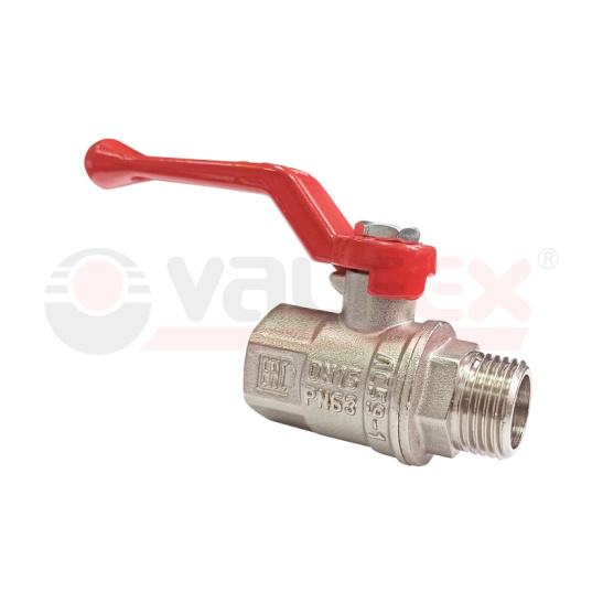 Кран шаровый Valfex 11б27фт1М PREMIUM вода рычаг вн/нар Ду-15 Ру-63 