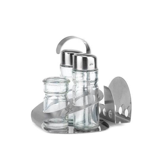 Набор для специй  LARA LR08-02 (солонка+перечница+подставка под зубочистки+салфетница)