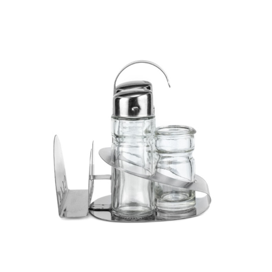 Набор для специй  LARA LR08-02 (солонка+перечница+подставка под зубочистки+салфетница)