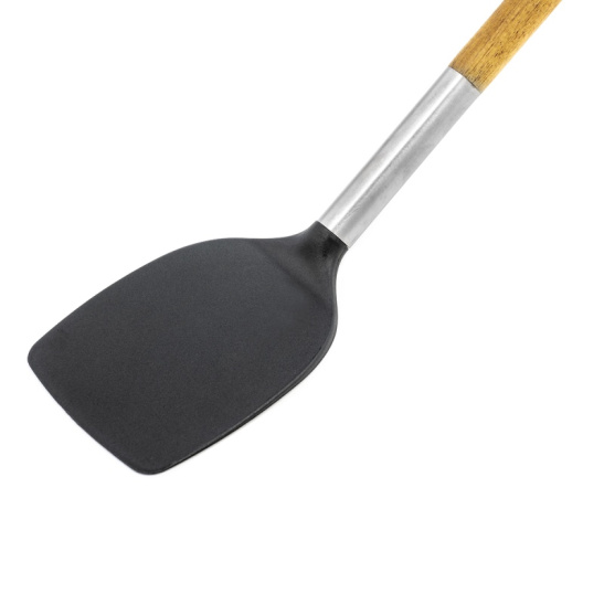 Лопатка нейлон LARA LR07-101 деревянная ручка