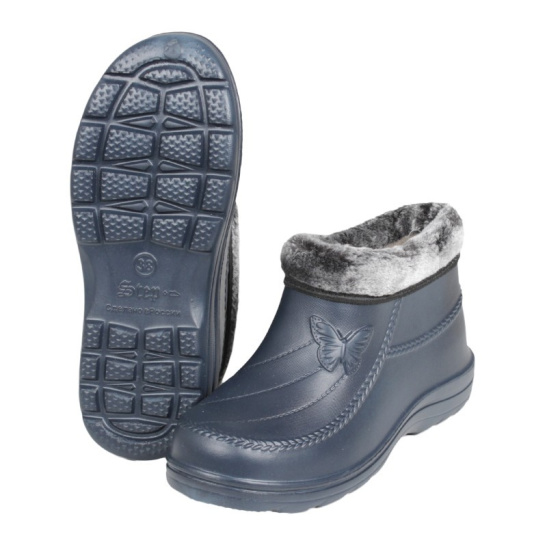 Боты утепленные женские ЭВА "Step" р.36 иск.мех, цв.темно-синий