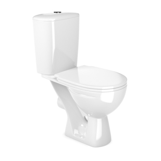 Унитаз-компакт GESSO Фобос home de luxe, УТ-00016056, горизонтальный выпуск, двухрежимная арматура, нижний  подвод, сиденье