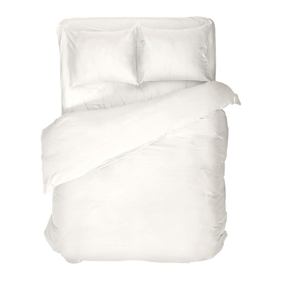 Простыня на резинке "Волшебная ночь" 180*200см тк.Поплин П10 цв."WARM WHITE" 8709/2