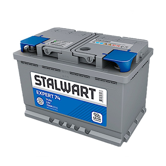 *Уценка!!! Аккумулятор 6СТ-74.1 "Stalwart Expert" зал. пр. поляр. (Сталварт) (АКОМ)  (10.24)***