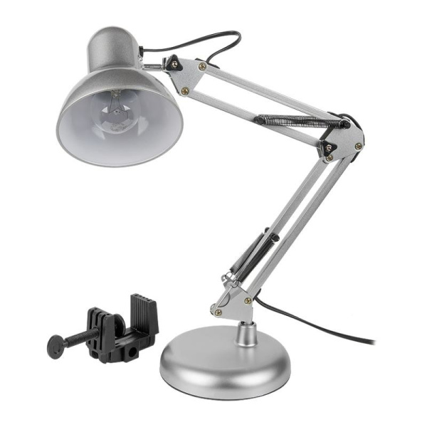 Светильник настольный LED General GTL-039 (800139) основание + струбцина 60W серебро 