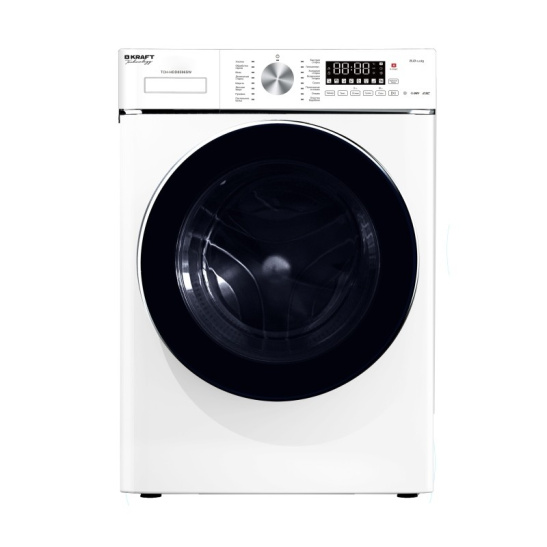 Стиральная машина KRAFT Technology TCH-HDD8596SW (8/5 кг, 1400 оборотов, с функцией пара, с функцией сушки) белый