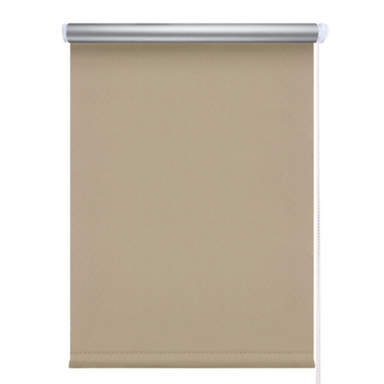 Штора рулонная Сильвер блэкаут (латте) с мини ролетой, 57,0x175 см
