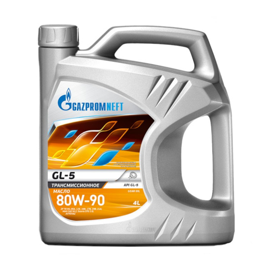 Масло трансмиссионное Gazpromneft GL-5 SAE 80W90, 4 л, GL-5(ТМ-5), минеральное, для МКПП, мост