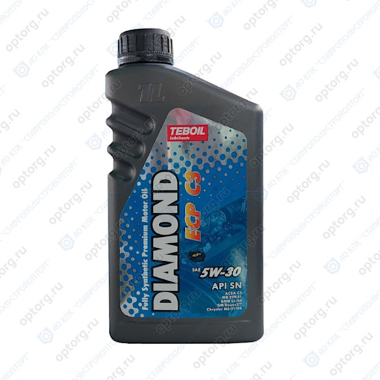 Масло моторное TEBOIL Diamond ECP C3 SAE 5W30, 1 л, API SN, синтетическое, (двиг. бензиновый, дизельный), *