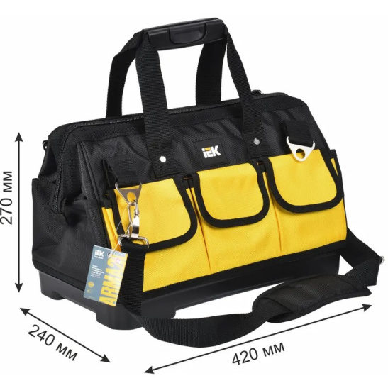 ARMA2L 5 Сумка монтажника с пластиковым дном BG-03 IEK (A2L5-BG12-03-K02)