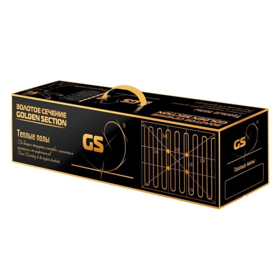 Теплый пол (нагревательный мат) Золотое сечение GS, D=2,3 мм, 160 Вт/м2, 480 Вт, 3 м2, Россия