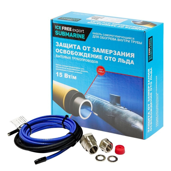 Кабель для обогрева внутри трубы Ice Free S-15-004-1,5