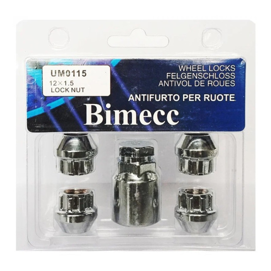 Набор гаек секреток Bimecc М12X1.5 60 (UM0115) (Италия) открытые