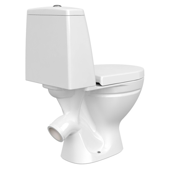 Унитаз-компакт Cersanit STAR 031 косой выпуск, двухрежимная арматура, нижний  подвод, сиденье с микролифтом