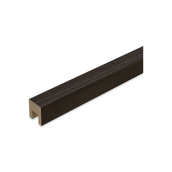 Декоративная рейка МДФ PW 4040 Шпон орех натуральный 40*40*2800 PLASTWOOD