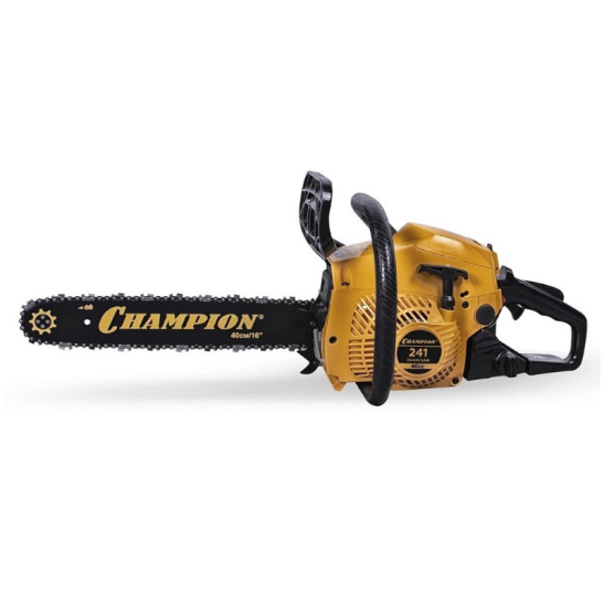 Бензопила цепная Champion  241-16", 40 см³, 1,8 кВт, 2,45 л. с, 16'', 3/8'', 1,3 мм, 56 зв., 241-16