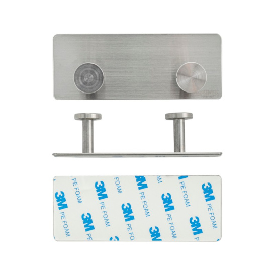 Крючок двойной из нержавеющей стали, без сверления, 531, BRIMIX, Санакс