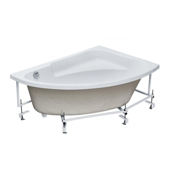 Ванна акриловая асимметричная 1500х1000х450мм Гоа правая, в комплекте с каркасом, панелью (Santek) г. Чебоксары