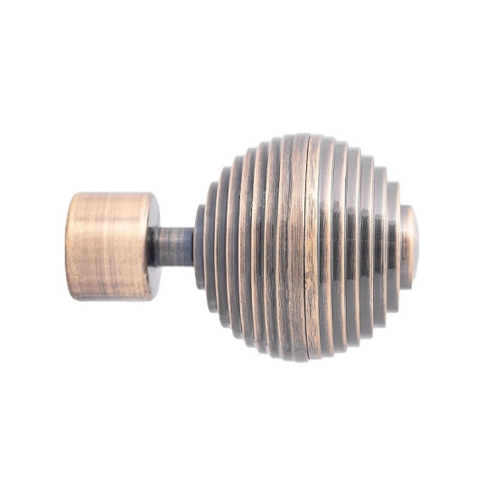 Карниз Твист Дюна кованный, 2 ряда, Ø25/19 мм, 1,60 м, антик-золото, металл