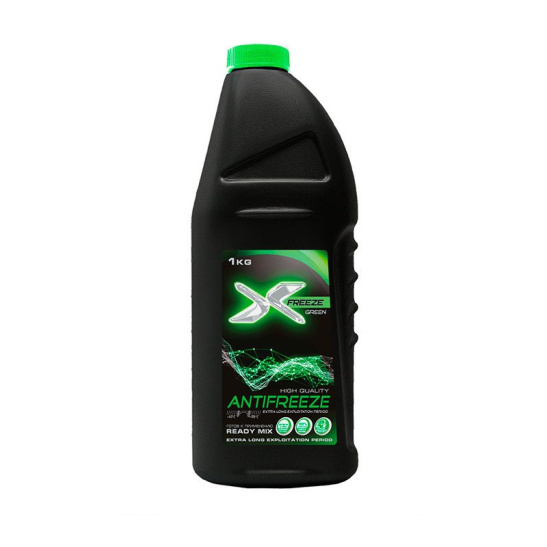 Антифриз "X-FREEZE GREEN" (G11) зеленый 1кг (вес брутто)  (ООО"Тосол-Синтез", г.Дзержинск)