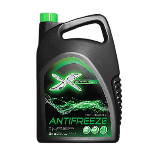 Антифриз "X-FREEZE GREEN" (G11) зеленый 5кг (вес брутто)  (ООО"Тосол-Синтез", г.Дзержинск)