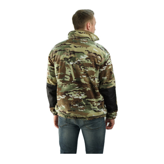 Куртка-толстовка утепленная мужской "Милитари", укороченная, р. 60-62 (120-124), КМФ