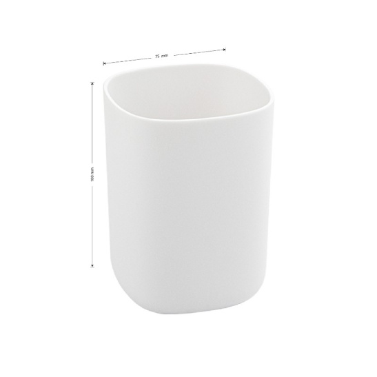 29032 СТАКАН для зубных щеток, пластиковый, белый, САНАКС, Санакс