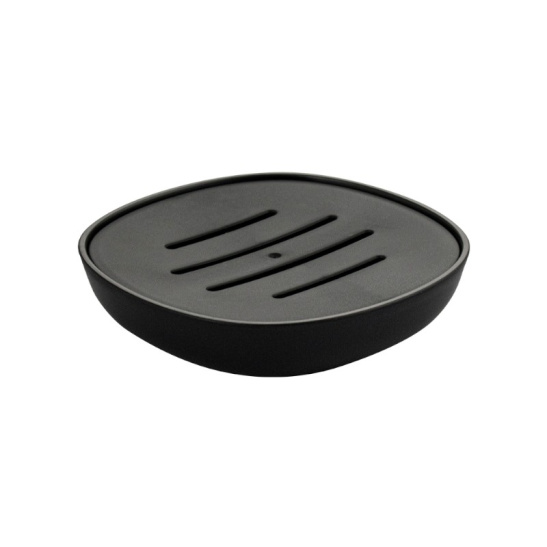 29037 МЫЛЬНИЦА настольная, пластиковая, черная, САНАКС, Санакс