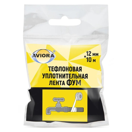 Лента ФУМ AVIORA 12 x 0,1 мм, 10 м