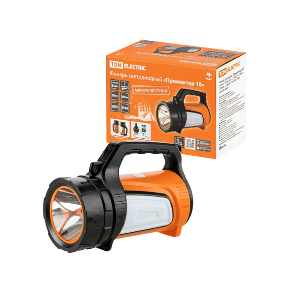 Фонарь TDM "Прожектор 10" 2*12 LED+1 LED аккум., SQ0350-0003