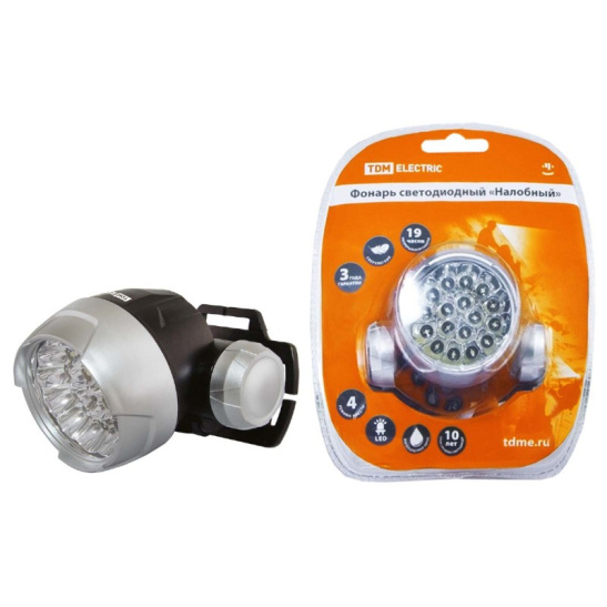 Фонарь TDM "Налобный" 3*ААА 23 LED, SQ0350-0005