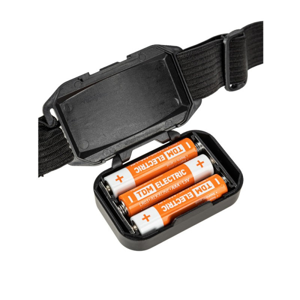 Фонарь TDM "Налобный" 2 Вт COB 3*AAA LED, SQ0350-0072