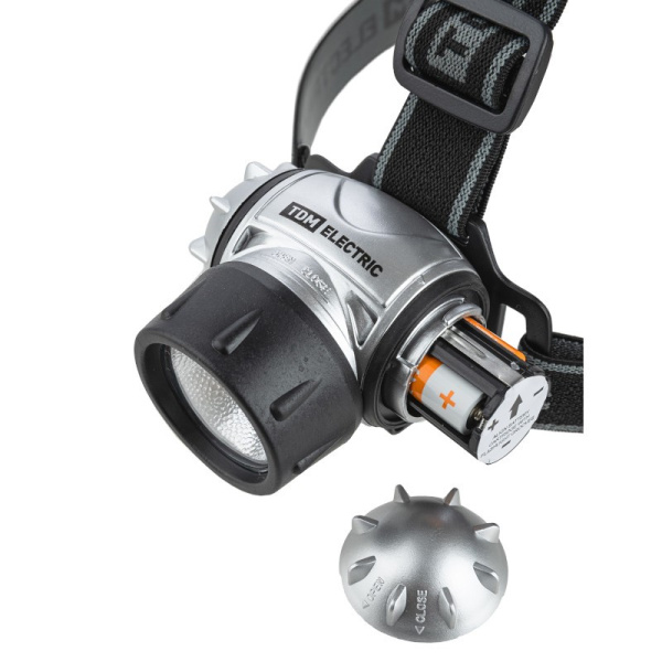 Фонарь TDM "Налобный" 5 Вт COB 3*AAA LED, SQ0350-0073