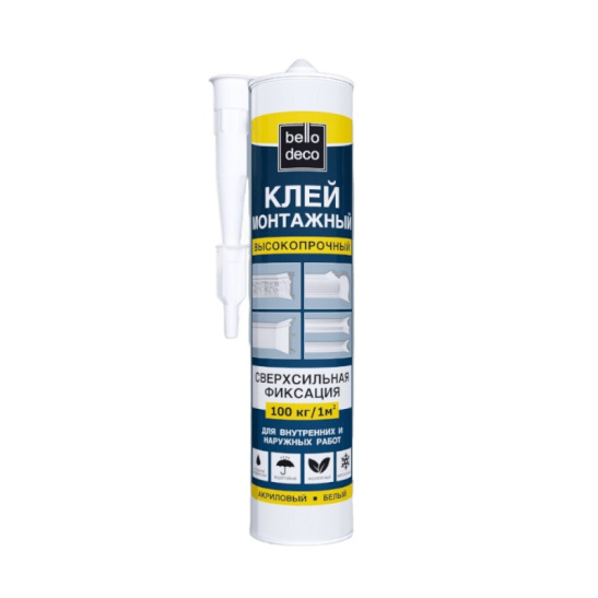 Клей акриловый жидкие гвозди bello-deco, белый, 300 мл 
