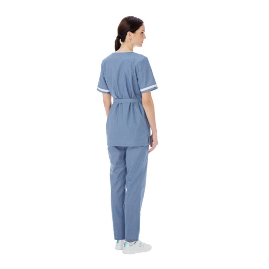 Костюм женский "Амели" р.48-50(96-100) рост 5/6(170-176), блуза/брюки, цв.голубой