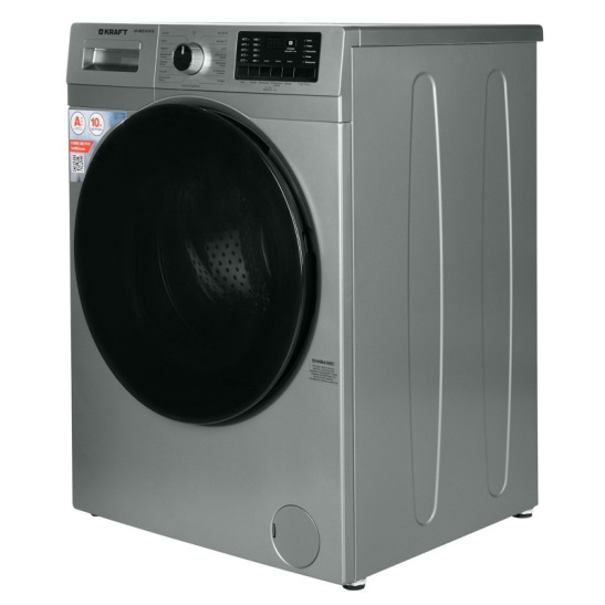 Стиральная машина KRAFT KF-MDS10147G (10 кг, 1400 оборотов, с функцией пара, K-Smart) серый